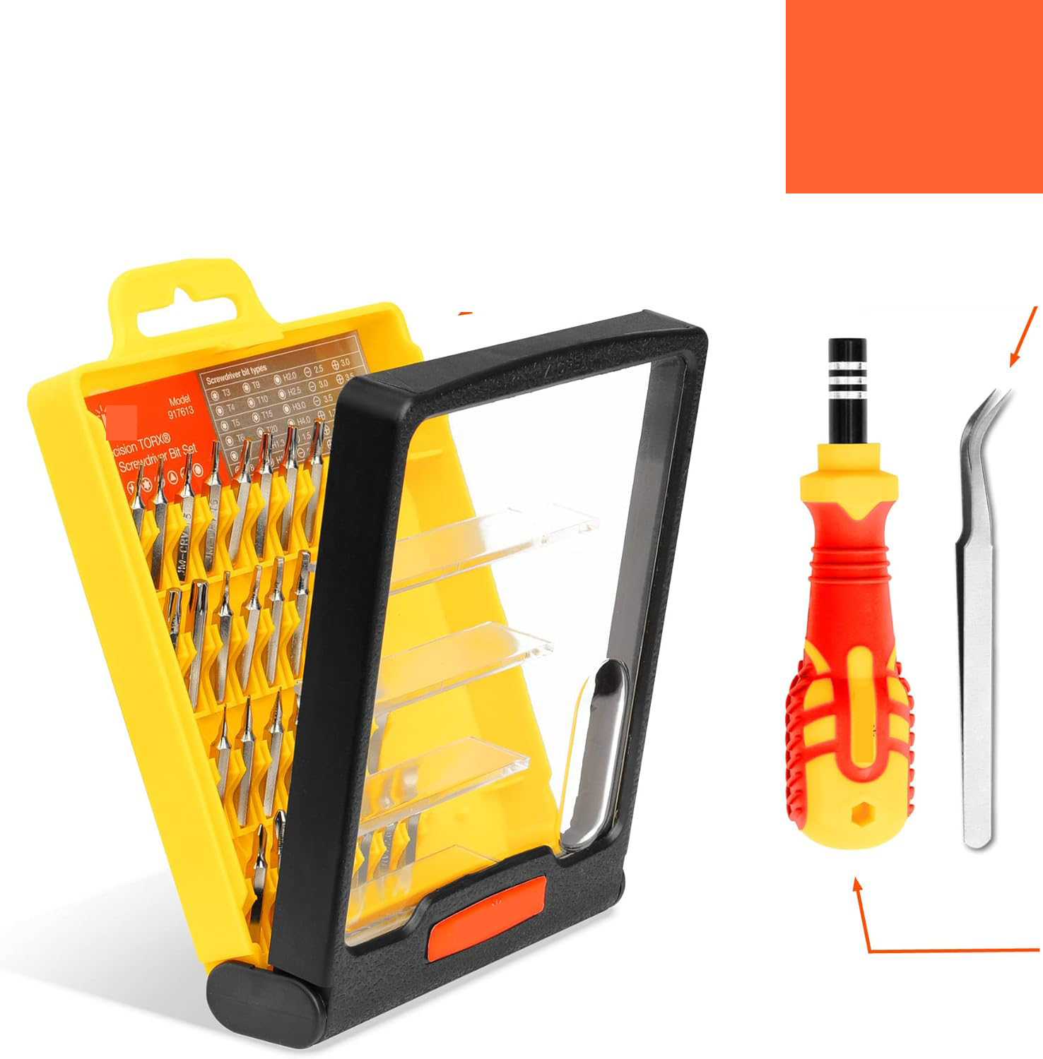 32 Parça Hassas Tornavida Seti – Manyetik Uçlu | Elektronik, Saat, Telefon Tamiri İçin 722176