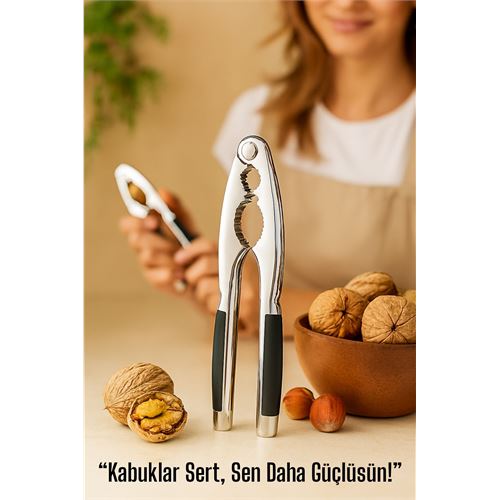 TransForMacion Metal Ceviz Kıracağı – Kauçuk Tutma Yerli | Fındık, Ceviz, Badem İçin Ergonomik Kırıcı 722177