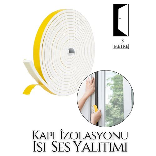 TransForMacion  Kapılar Için 4 Mevsim 3 Metre Ses Isı Yalıtım Sünger Bant 716806