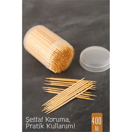 TransForMacion 400’lü Kapaklı Kürdanlık – Doğal Ahşap Kürdan | Hijyenik Sunum ve Pratik Kullanım 715569
