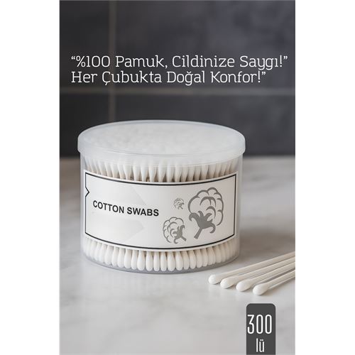 Transformacion %100 Pamuk Kulak Çubuğu – 300’lü Paket 716879