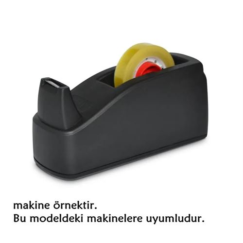 Transformacion Para Bandı Küçük Makinelere 12MM 33 mt Küçük Makine Bandı – Şeffaf Bant | Masa Üstü Dispenser Uyumlu 716920