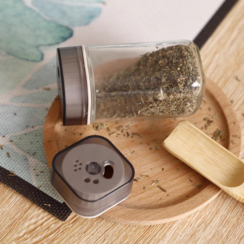 Cam Tuzluk Baharatlık – 360° Döner Kapaklı | 3 Delik Tipiyle Ayarlanabilir Akış   2 ADET 722179 