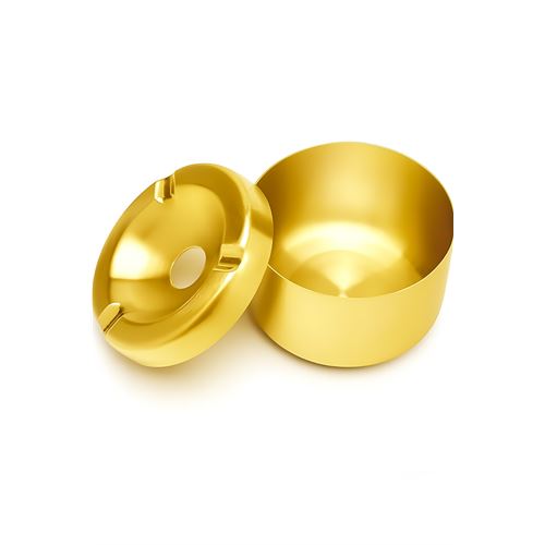 TransForMacion Inox Gold Paslanmaz Çelik Küllük – 8x 5 cm | Modern, Hijyenik ve Dayanıklı Tasarım 722190