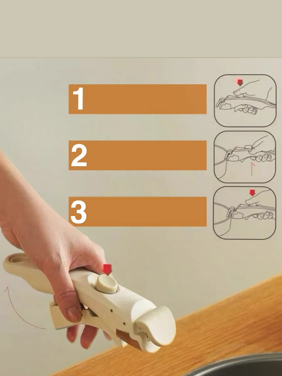 Profesyonel Kıskaçlı Tencere Tava Tutucu – Isıya Dayanıklı, Güvenli Kavrama 722197