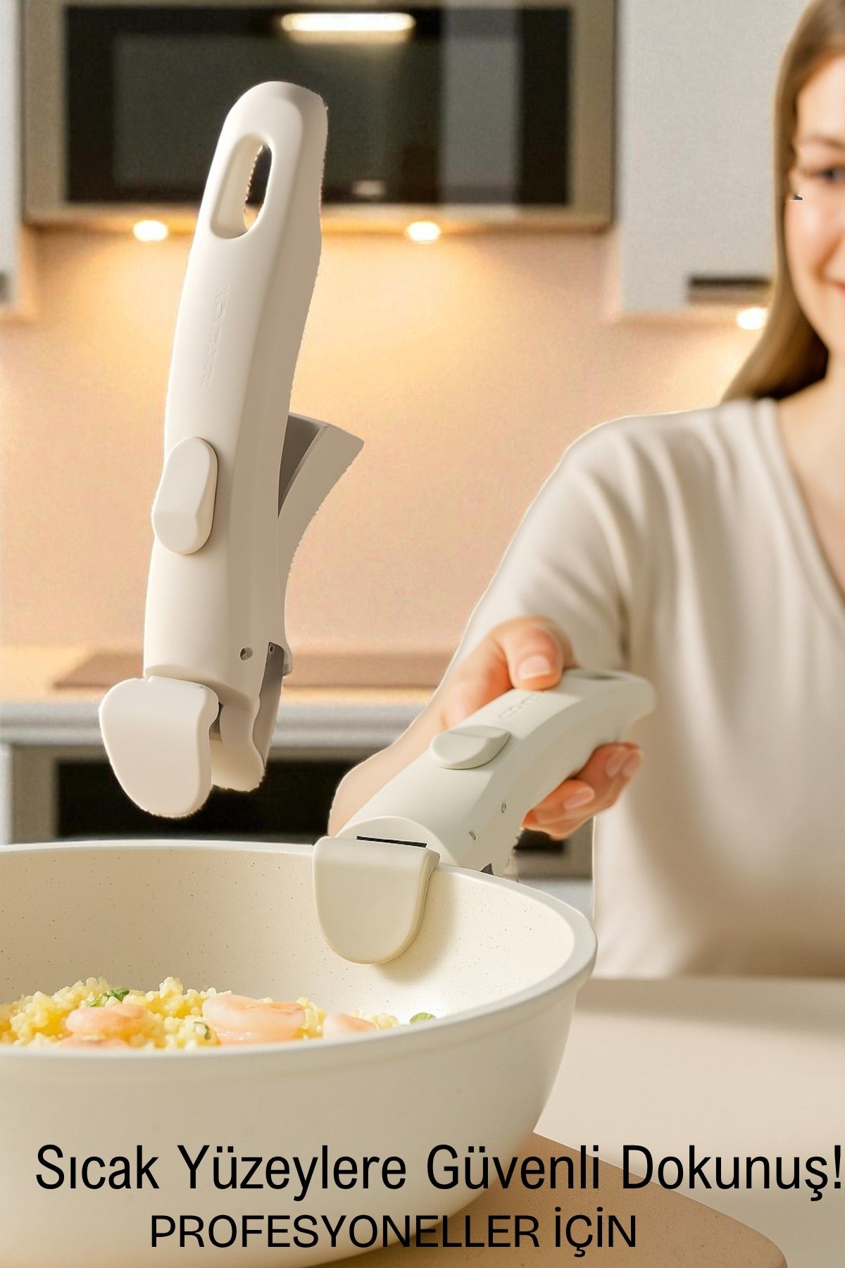 Profesyonel Kıskaçlı Tencere Tava Tutucu – Isıya Dayanıklı, Güvenli Kavrama 722197