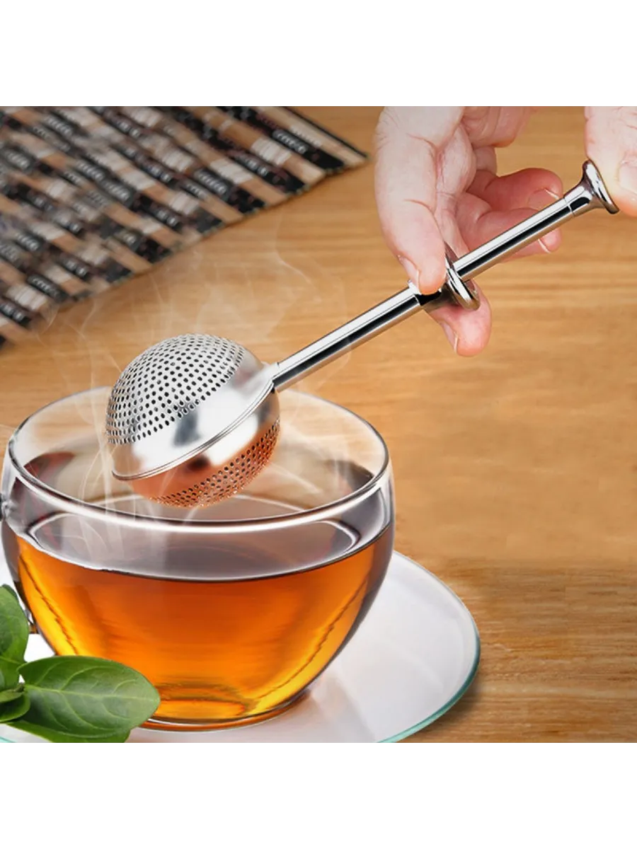 Bitki Çayı Süzgeci –Çay Demleme Aparatı  Profesyonel 304 Paslanmaz Çelik 722198