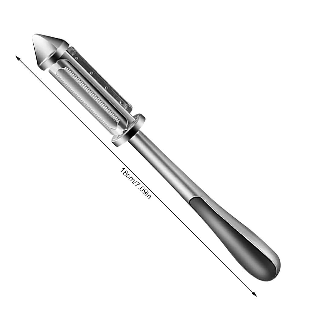 2 Bıçaklı Inox Paslanmaz Çelik Sebze Soyacak | Düz ve Tırtıklı Bıçak | Çok Amaçlı Kullanım 722199