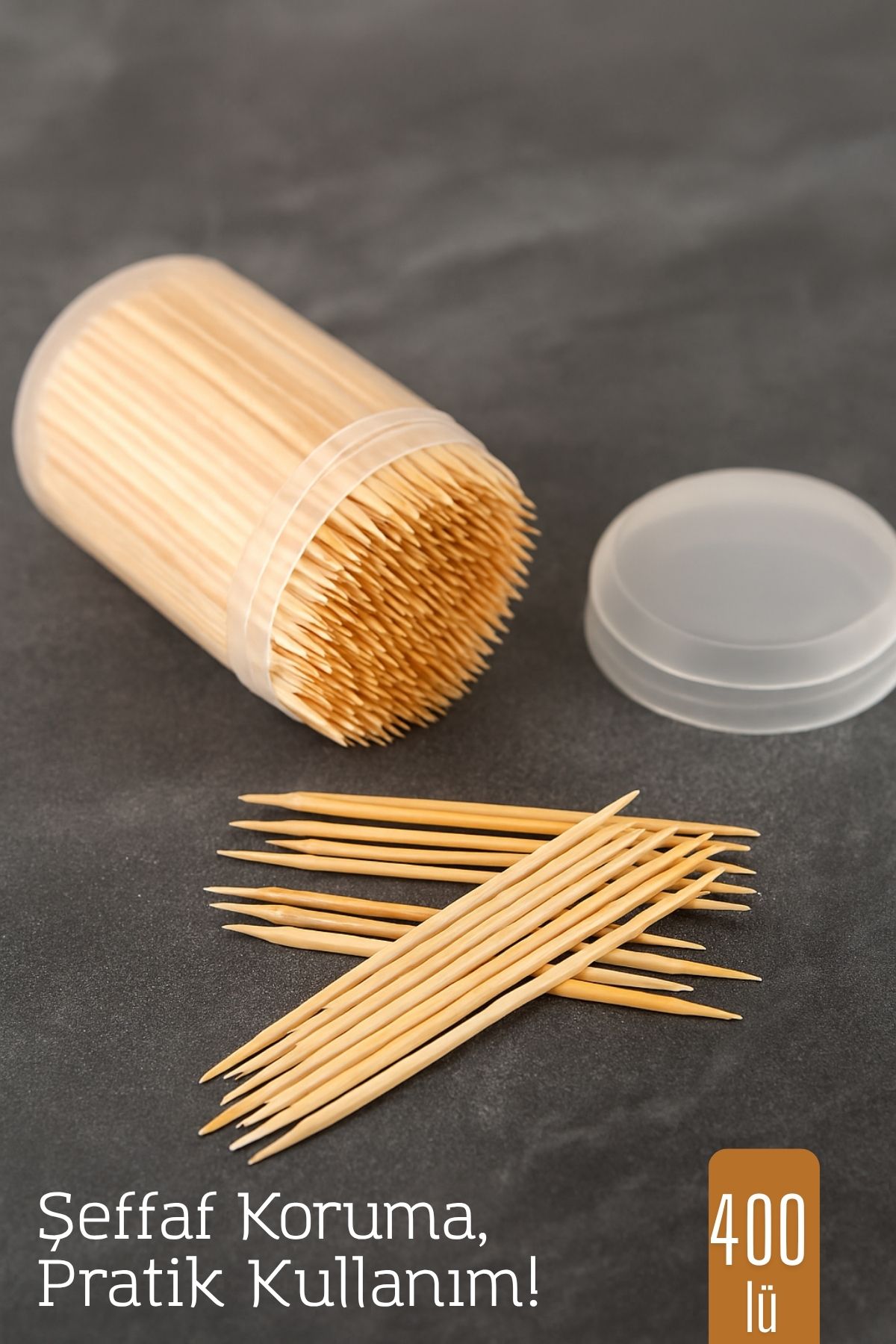 400’lü Kapaklı Kürdanlık – Doğal Ahşap Kürdan | Hijyenik Sunum ve Pratik Kullanım 