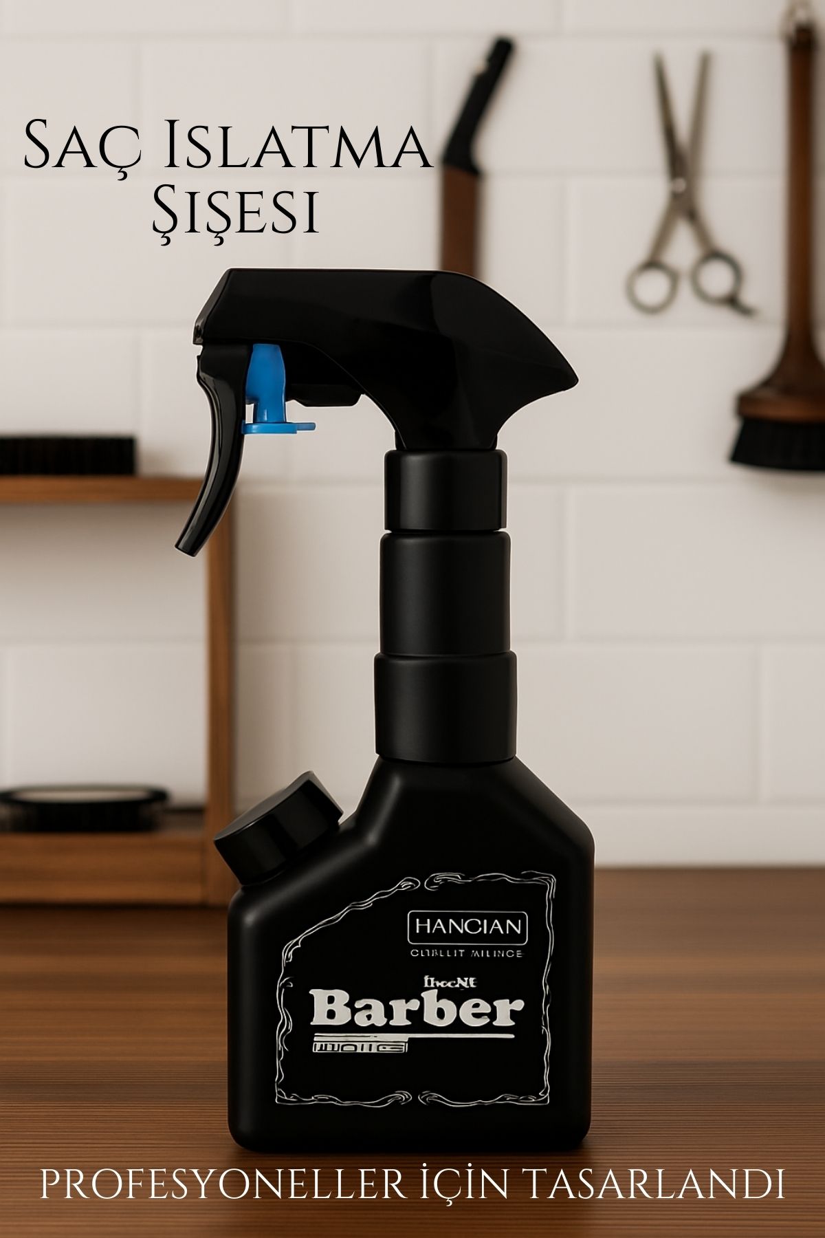 Berber Kuaför Saç Islatma Şişesi 500 ml Valf Sistemli, Geniş Alanlı Sis Püskürtme | Tek Sıkışta Maksimum Etki 