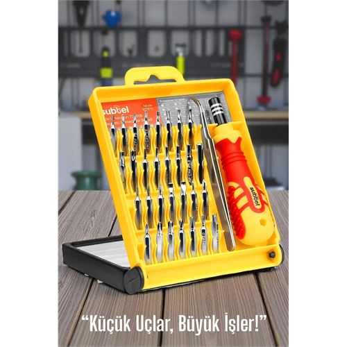 Modacar 32 Parça Hassas Tornavida Seti – Manyetik Uçlu | Elektronik, Saat, Telefon Tamiri İçin 