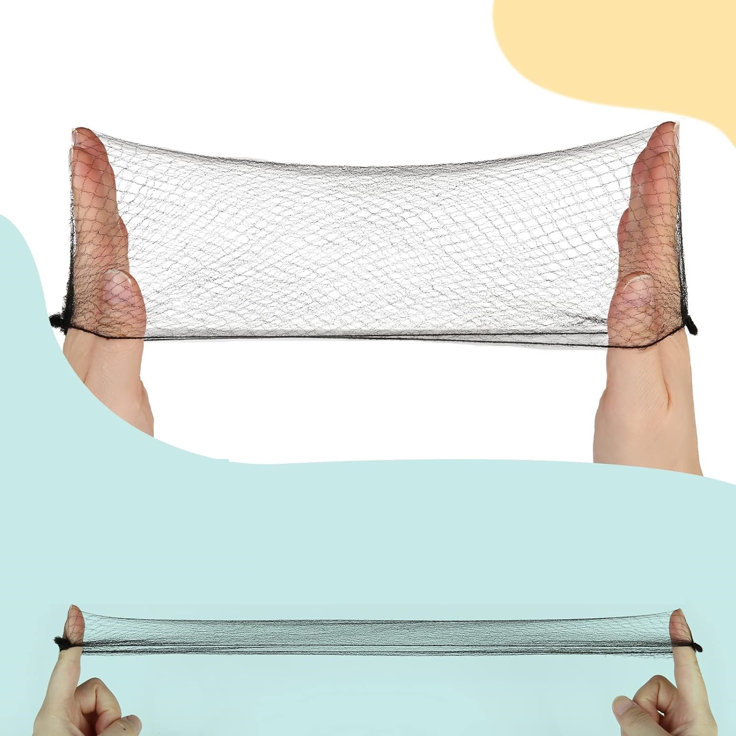 Saç Topuz Filesi Topuz Sabitleyici File Eastik Topuz Ağı Hostes Saç Filesi SİYAH 48Lİ  720528