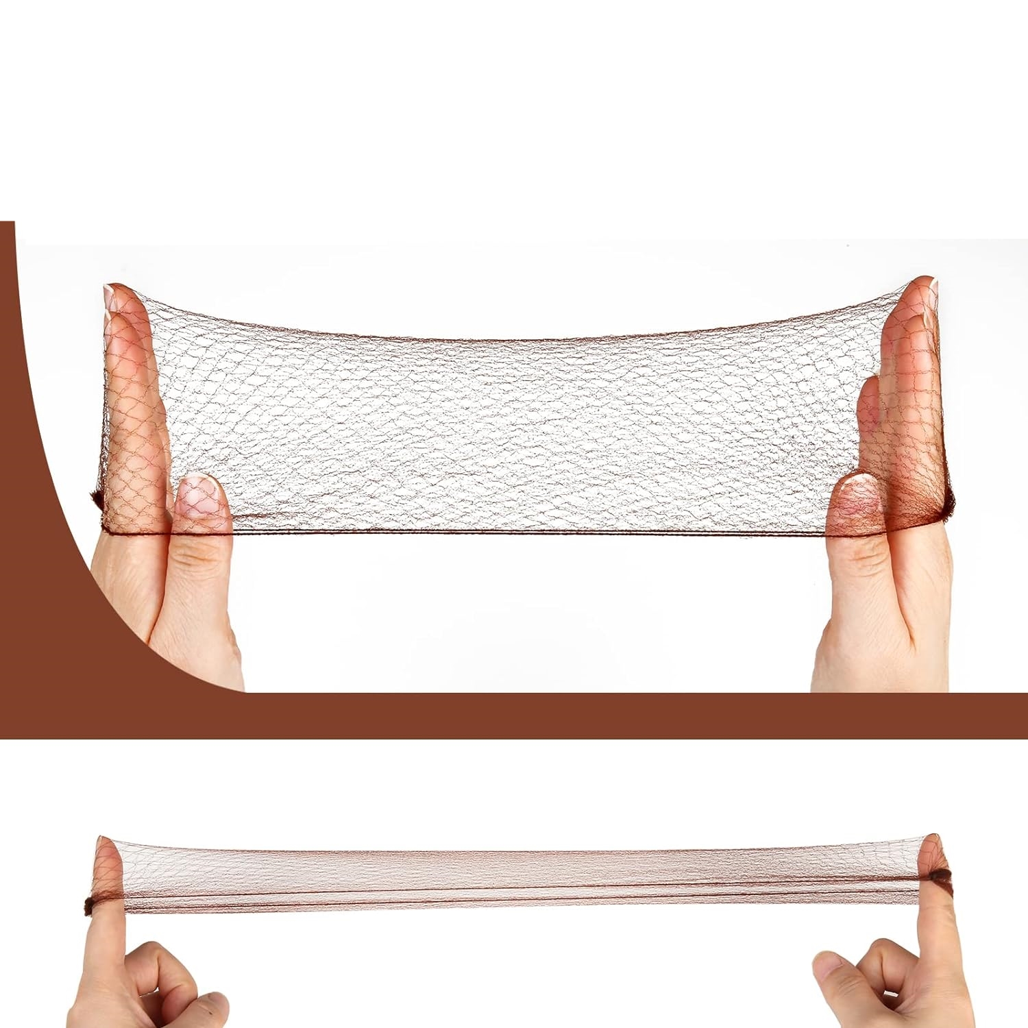 Saç Topuz Filesi Topuz Sabitleyici File Eastik Topuz Ağı Hostes Saç Filesi KAHVE 48Lİ  720529