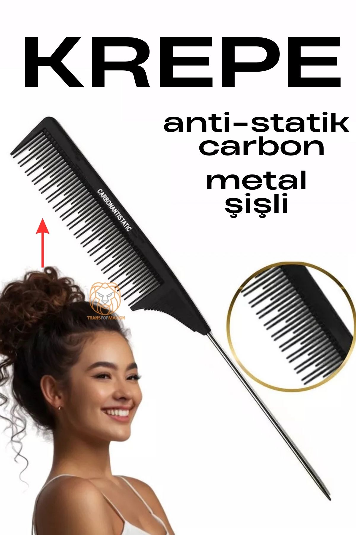 Absolute Çiftli Şişli Krepe Tarağı 714786