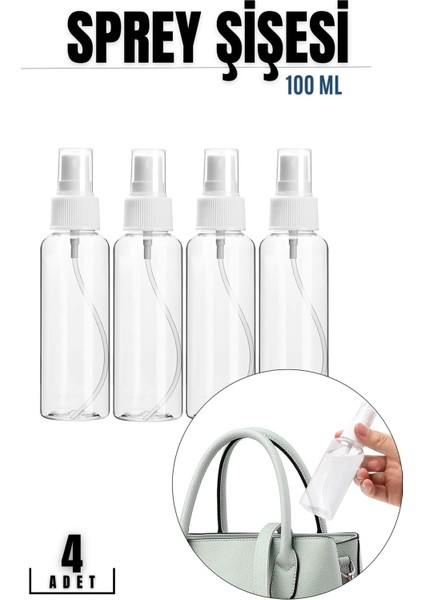 Püskürtücü Boş Sprey Şişe 100 Ml 4 ADET 718728
