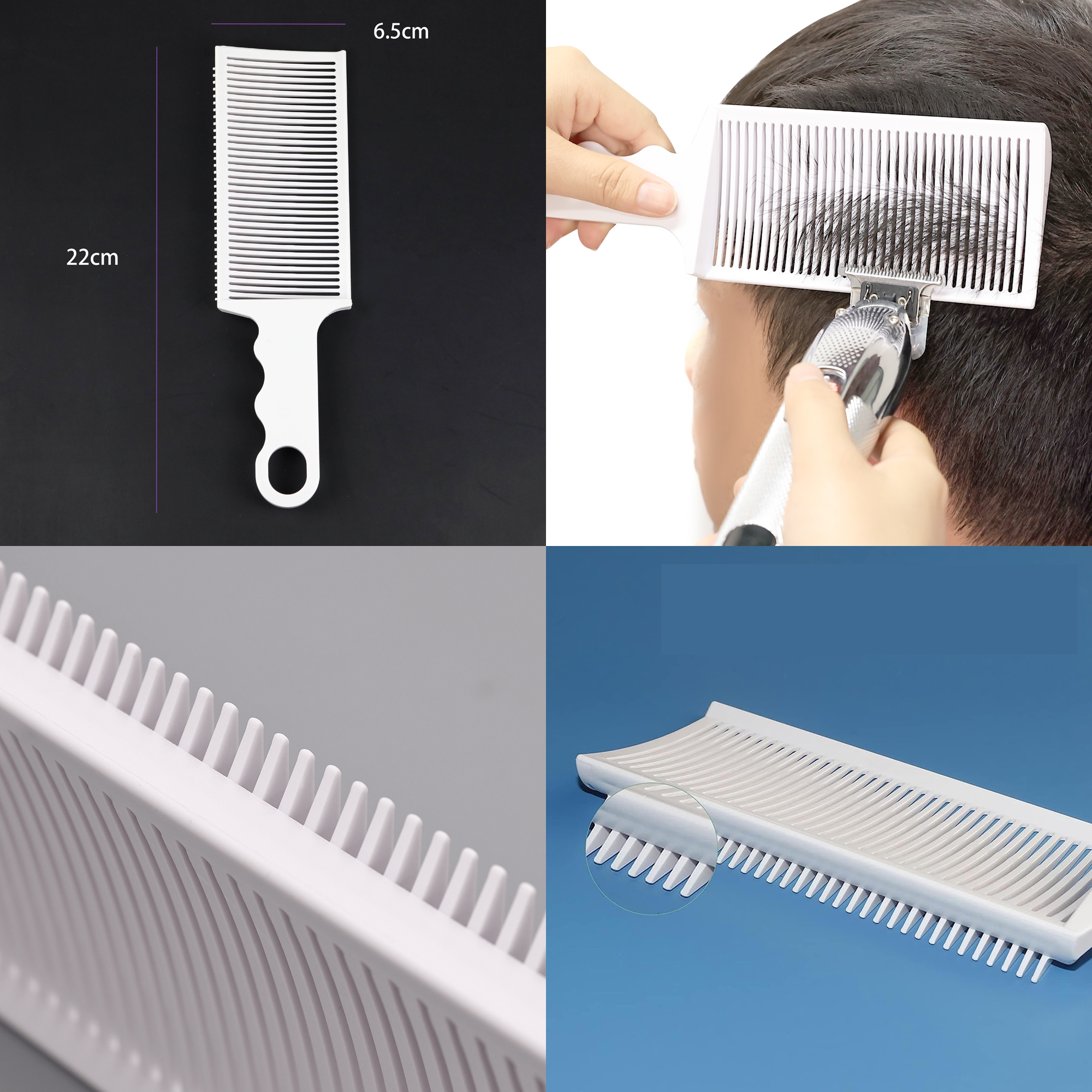 Uzun Kat Tarağı Kavisli Kontur Geçiş Kat Kesim Kesim Tarağı 2 li SET Kuaför Berber 722201