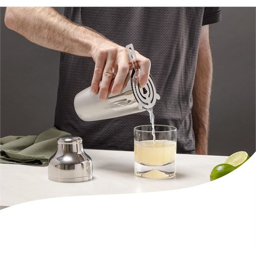 Transformacion Shaker Kokteyl Set - 10 Parça 750 ML Shaker Coctail Set  Bambu Standlı 722202
