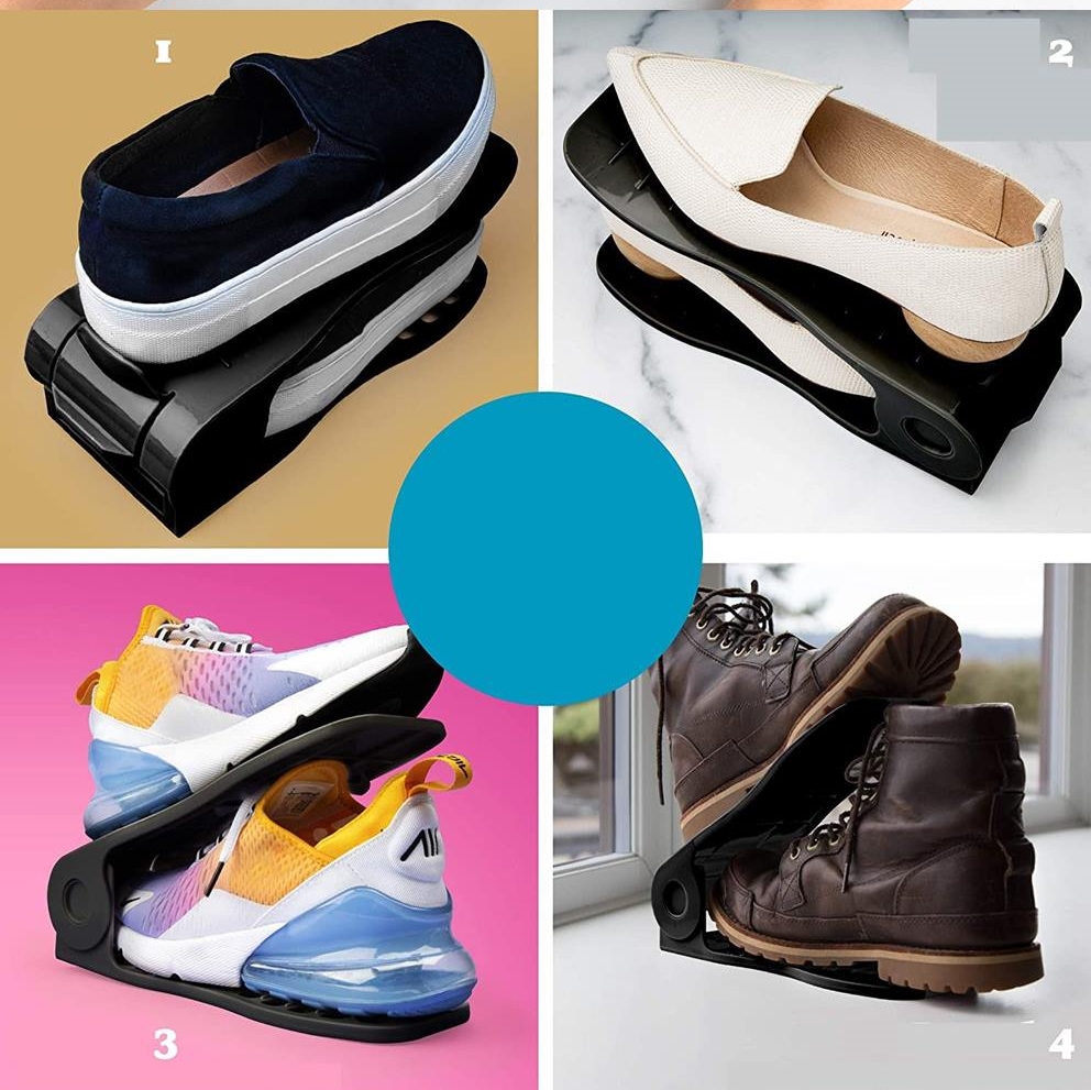 13'lü Ayakkabı Düzenleyici Set – Çift Katlı Tasarım | Dolap İçi Alan Tasarrufu | Ayarlanabilir Yükseklik 718496