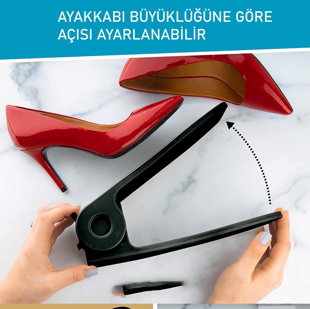 13'lü Ayakkabı Düzenleyici Set – Çift Katlı Tasarım | Dolap İçi Alan Tasarrufu | Ayarlanabilir Yükseklik 718496