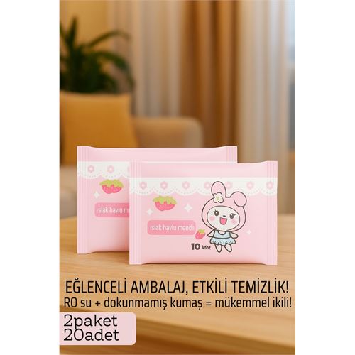 Transformacion Dies Islak Mendil -RO Saf Su & Dokunmamış Kumaşlı, 20 Yaprak Temizlik Keyfi  PEMBE 722209