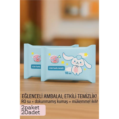 Transformacion Dies Islak Mendil -RO Saf Su & Dokunmamış Kumaşlı, 20 Yaprak Temizlik Keyfi   MAVİ 722211