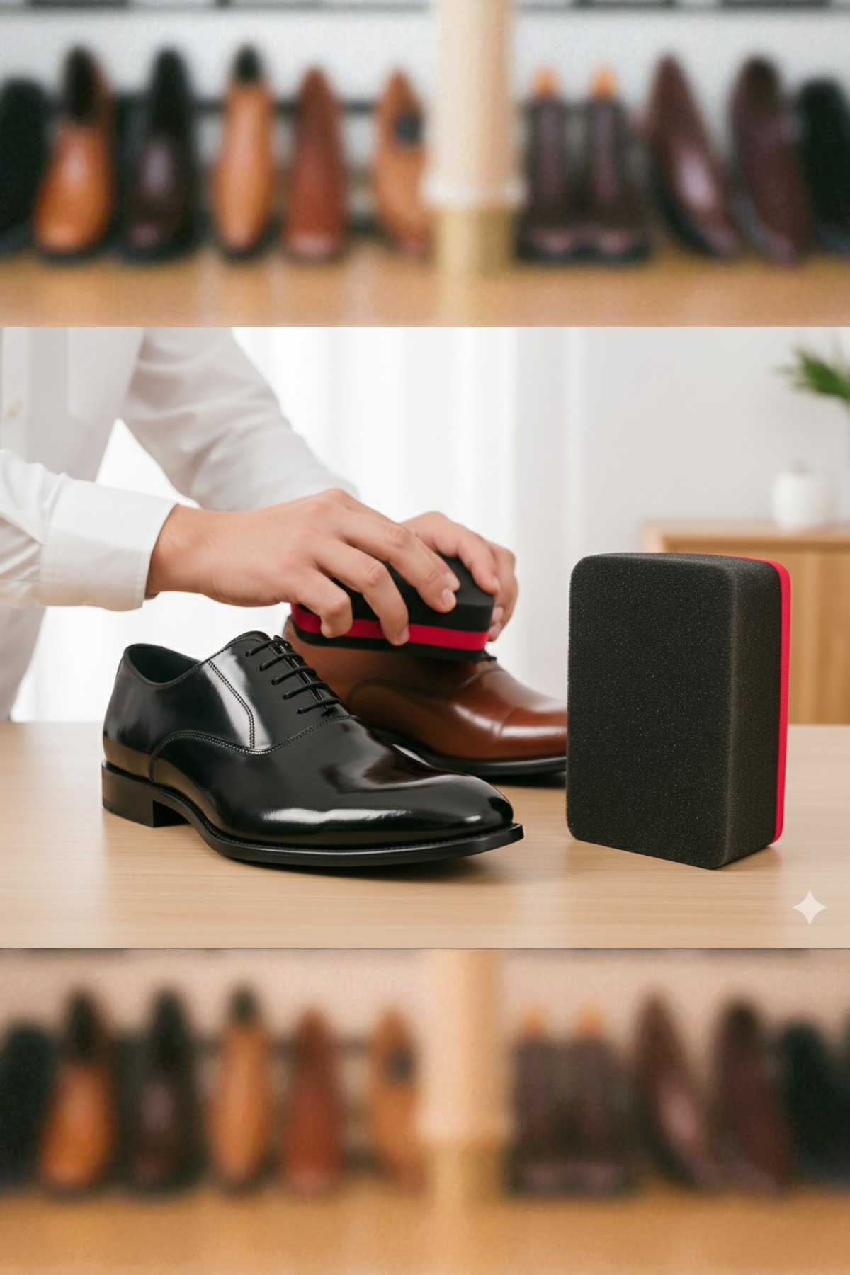 Ayakkabı ve Deri Parlatıcı Sünger – Kompakt Boy, Anında Parlaklık 722213