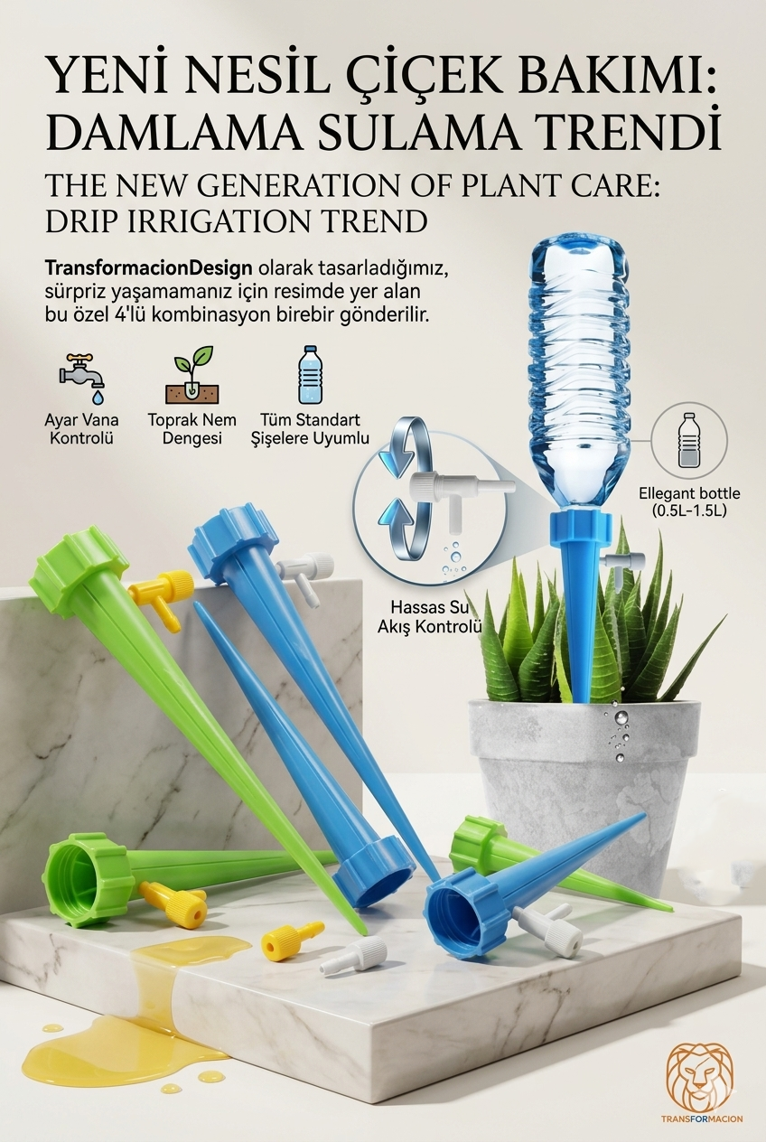 Çiçek Damlama Sulama Aparatı 4 Adet 720606