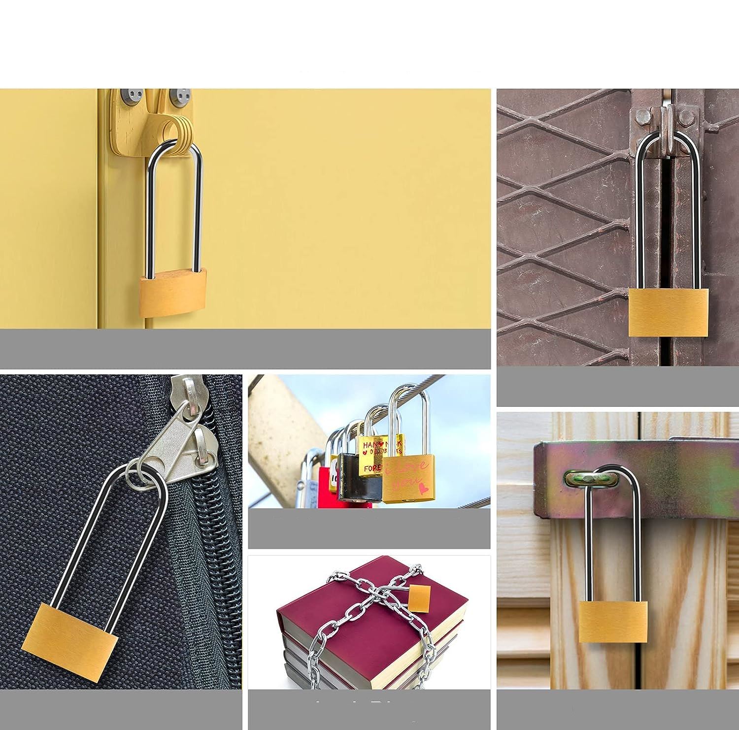 Long 30 mm Uzun Kelepçeli Bavul ve Çanta Asma Kilidi – 3 Anahtarlı, Dolap ve Seyahat İçin Güvenli718882