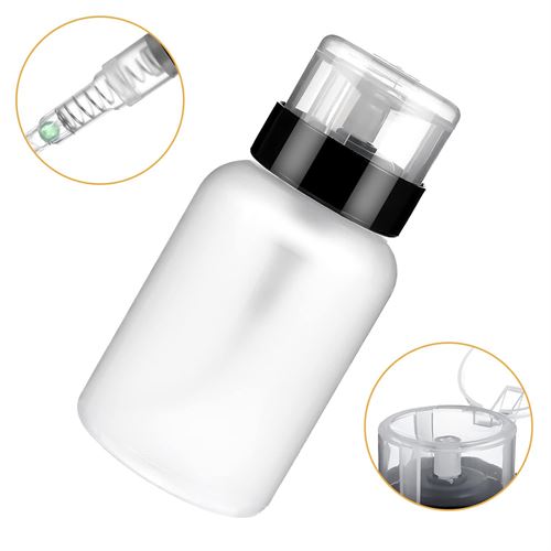 TransForMacion Aseton İçin Basmalı Dispenser  - Aseton, Alkol ve Makyaj Temizleyici İçin Pratik Pompalı Set 