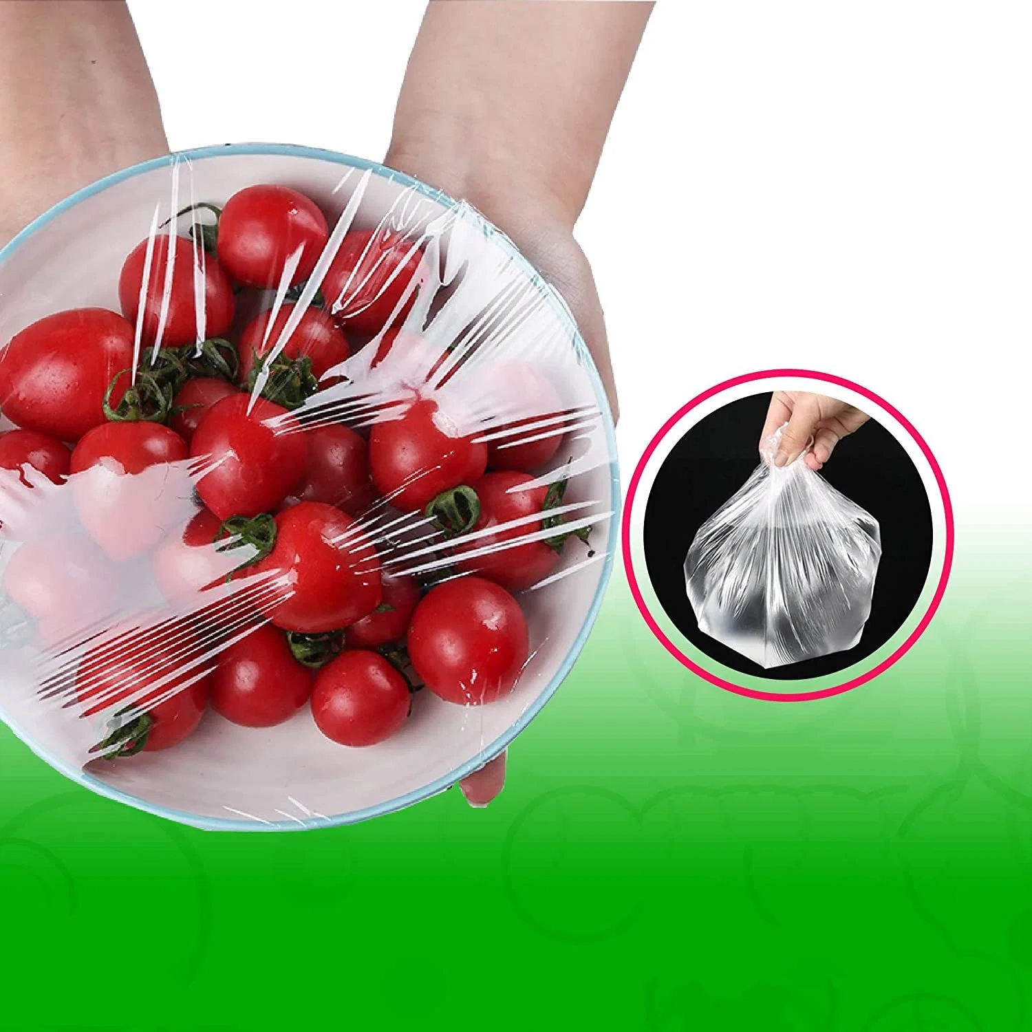 50'li Tabak Bonesi - 40 cm Esnek Streç Kapak Seti, Gıda Bonesi Koruma İçin 722222