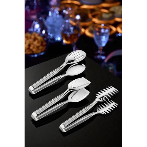 TransForMacion 3’lü İnox Çelik Mutfak Maşa Seti - Makarna Pasta Salata Çok Amaçlı Maşa 3 lü SET 722225