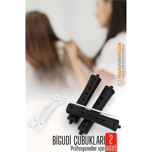TransForMacion Saç Bigudisi – 2 li Saç Bukle Şekillendirme Seti - Lastikli - Profesyonel 722232