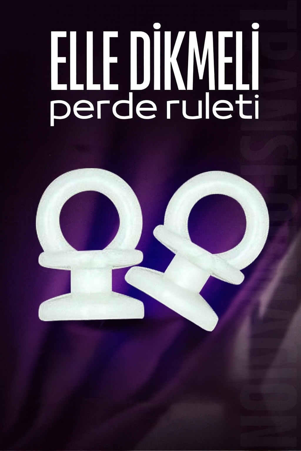 Elle Dikmeli Perde Düğmesi Perde Ruleti 38 ADET 716102