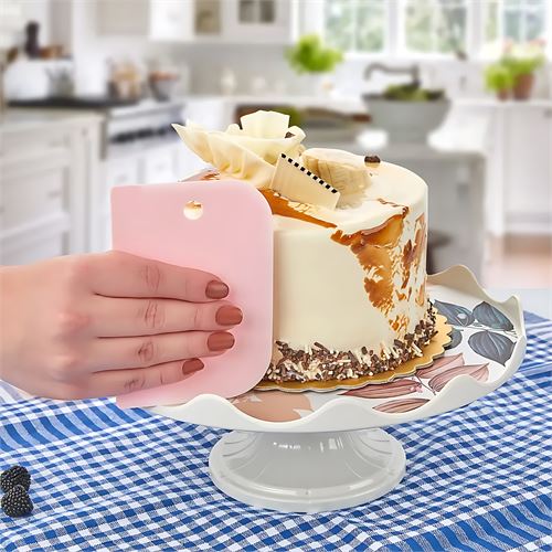 Transformacion 3’lü Dekoratif Şekillendirme Aparatı Hamur Pasta Kesici Kazıma  (Düz, Dişli, Kavisli) 717830