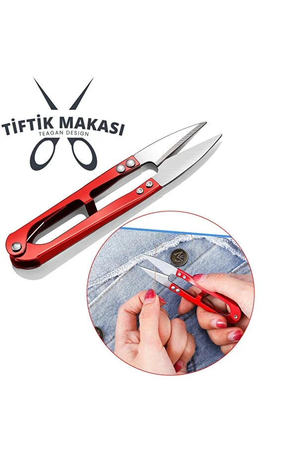  Iplik Tiftik Temizleme Ergonomik Makası 