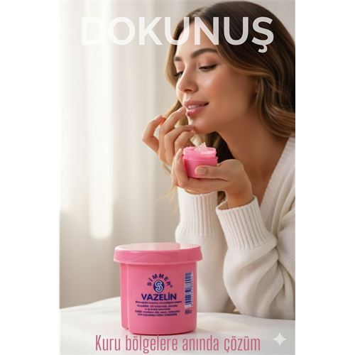 Pembe Vazelin – Dudak, El ve Cilt Nemlendirici, 80 ml Simfer 713367