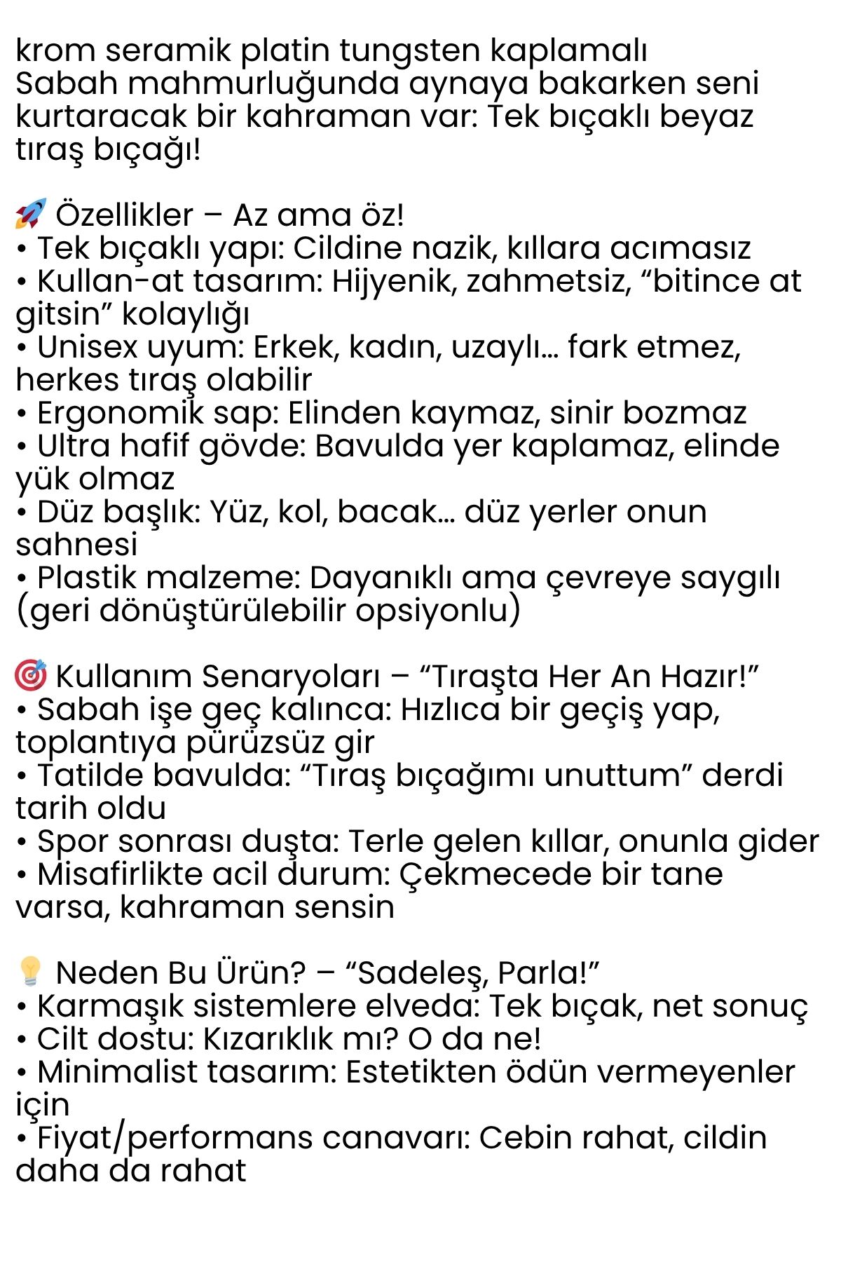 Transformacion Bayan Banyo Jileti - Ağda Jileti - Unisex Banyo Jileti 1 ADET 722240