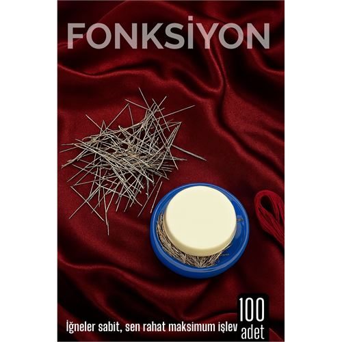 100'lü Süngerli Yuvarlak Kutulu Dikiş İğnesi – Pratik Saklama ve Kolay Kullanım 716899