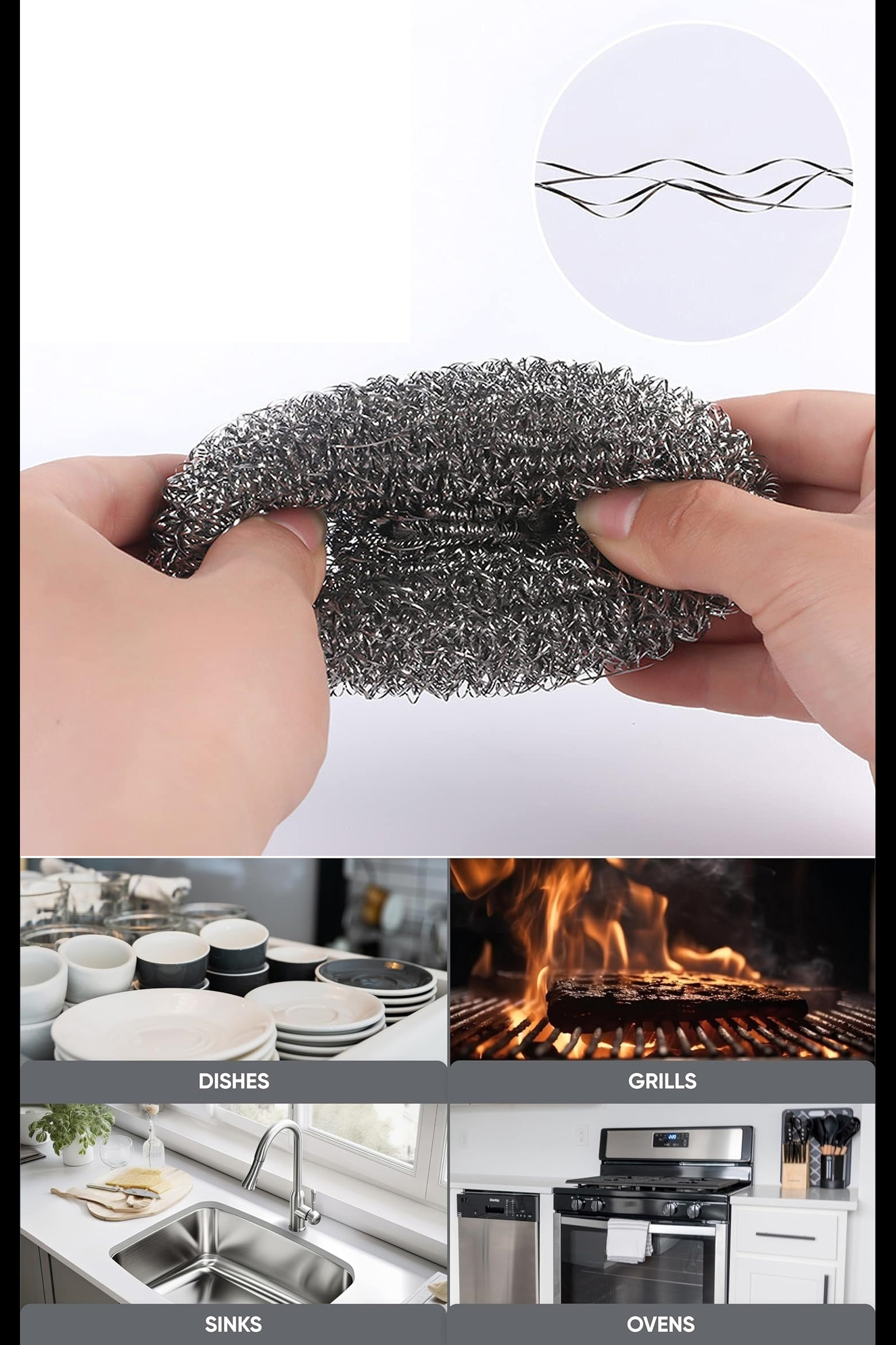 Transformacion Çelik Bulaşık Ovalama Teli 4 Adet 715602