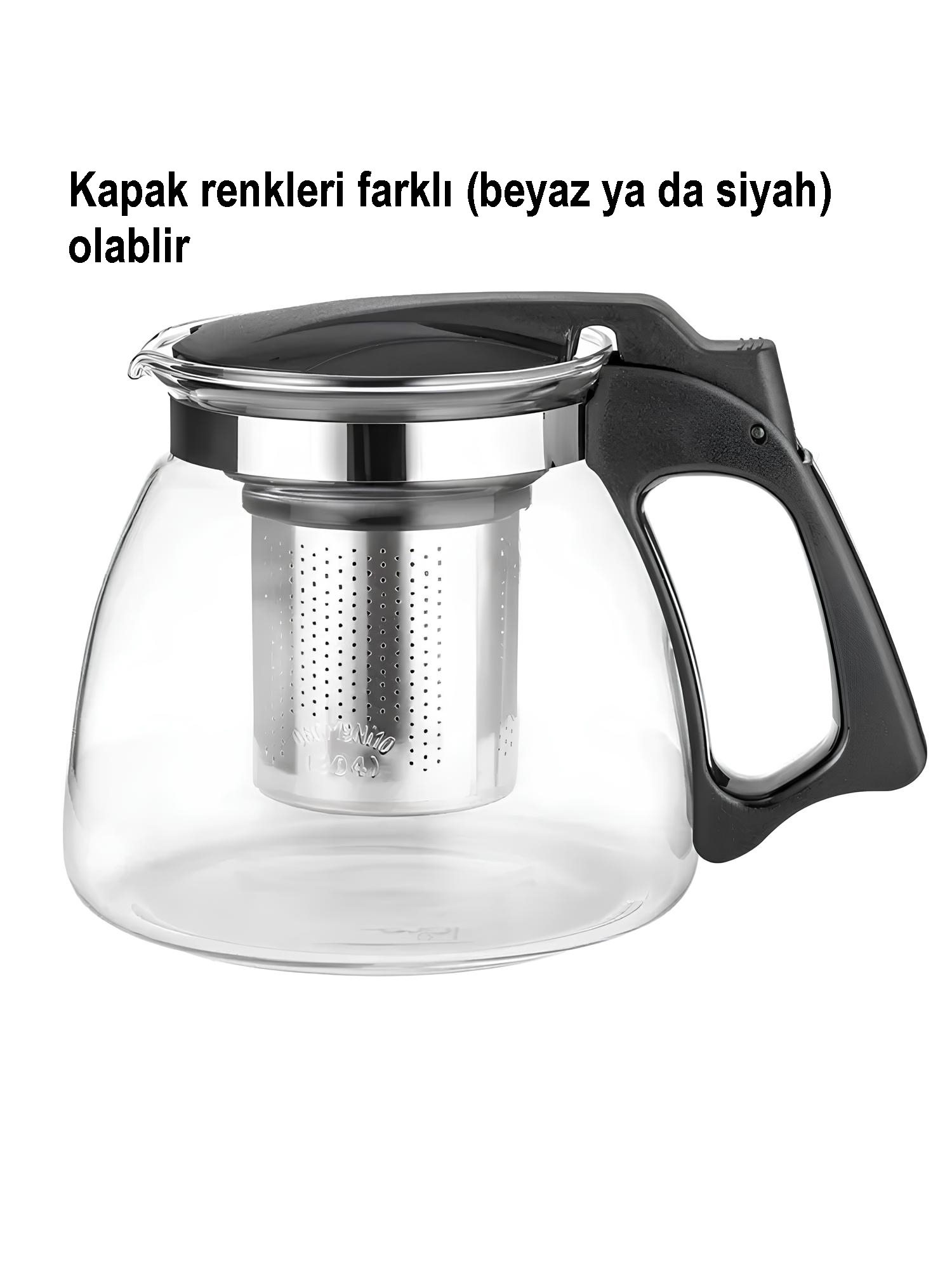 TransForMacion  Süzgeçli French Press Cam Demlik 1100 Ml Bitki Çayı Demliği 722243