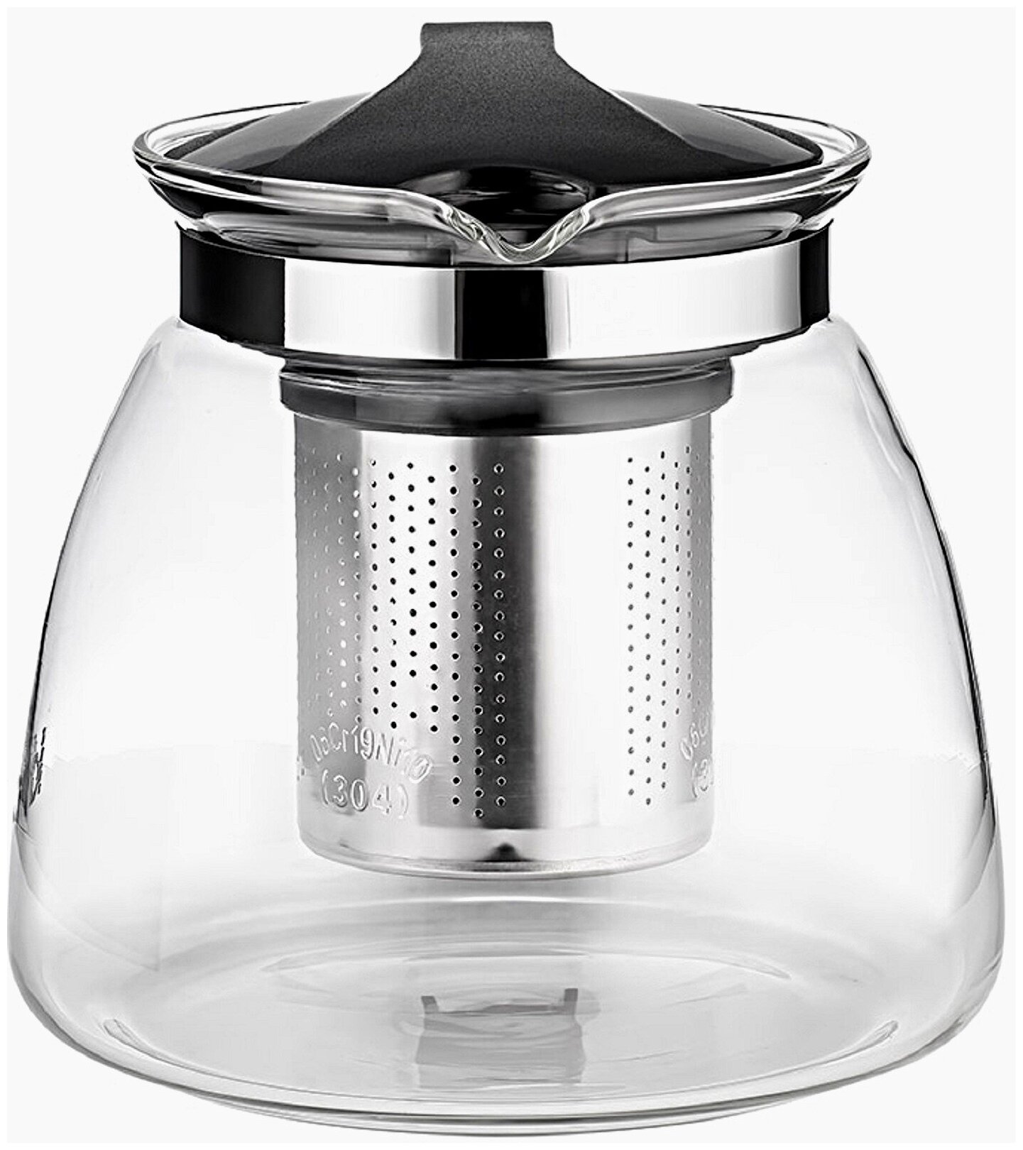 TransForMacion  Süzgeçli French Press Cam Demlik 1100 Ml Bitki Çayı Demliği 722243