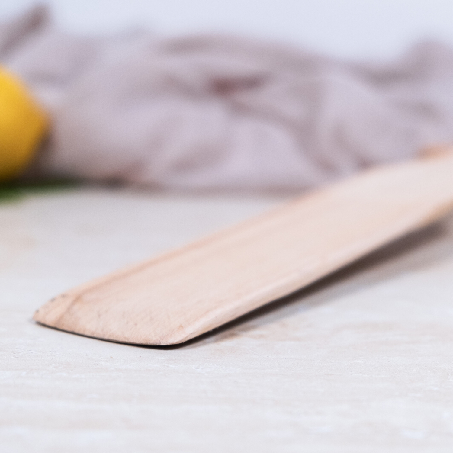 Ahşap Bisleç Çevirgeç Doğal Gürgen Ağacı 720582