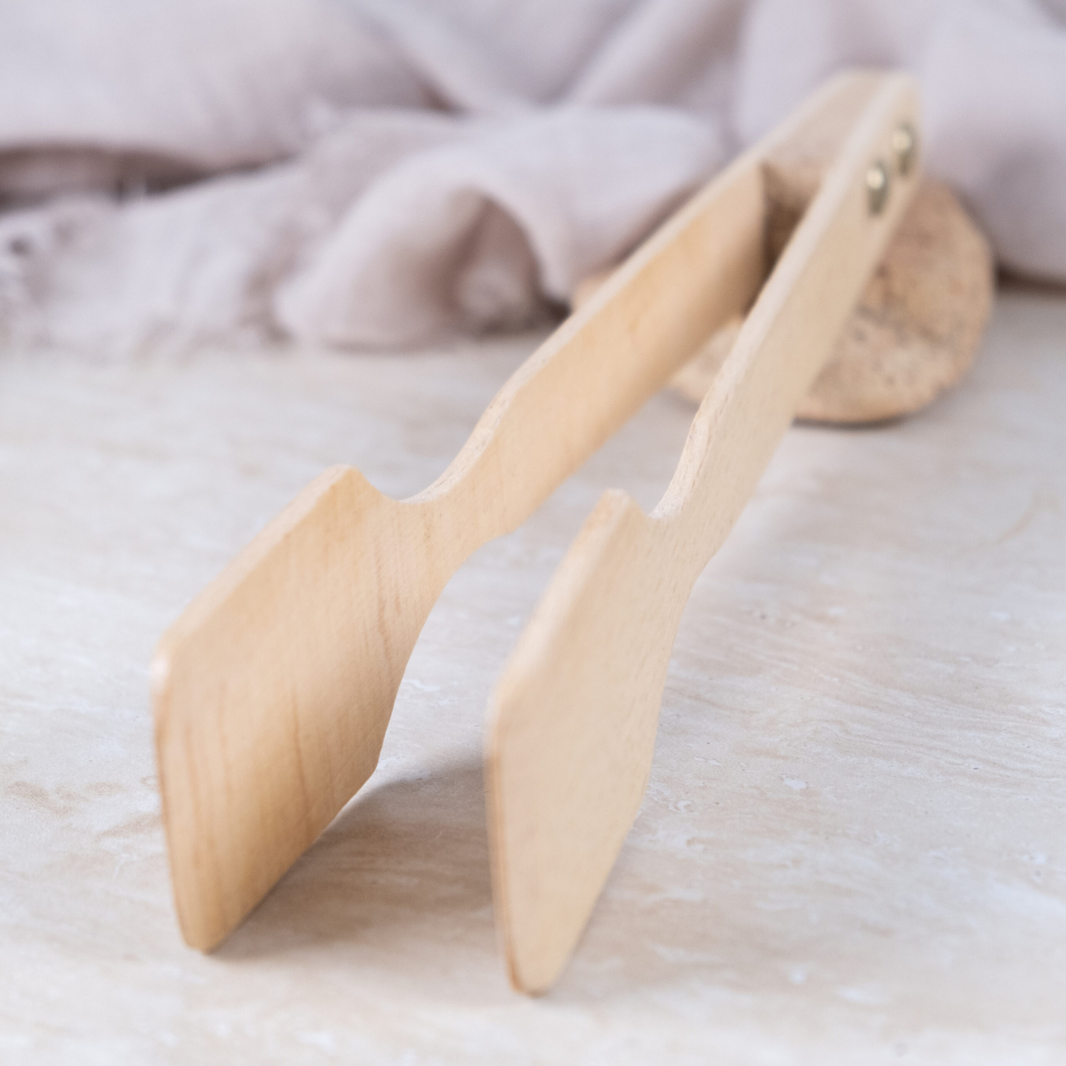 Ahşap Maşa Ahşap Doğal Gürgen Ağacı 720581