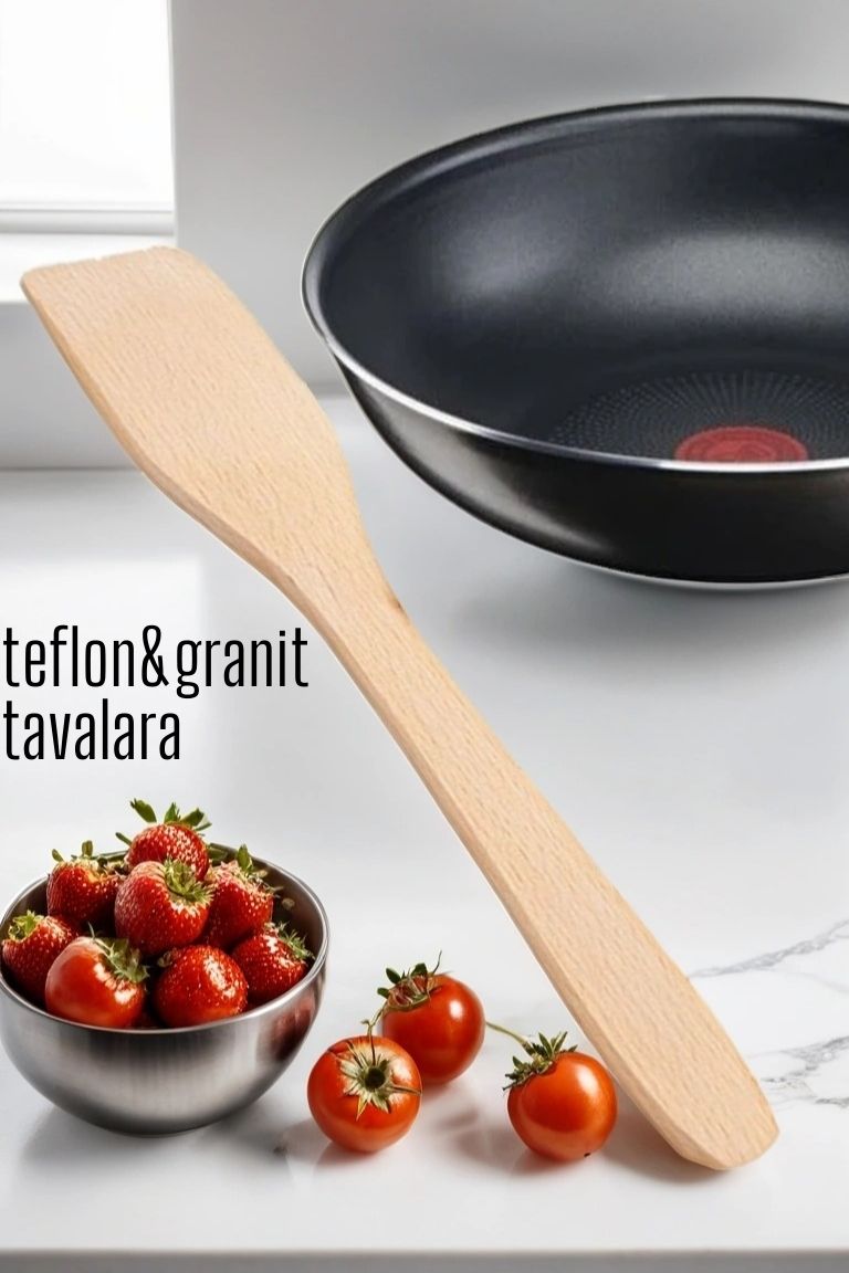 Ahşap Spatula Doğal Gürgen Ağacı 717902