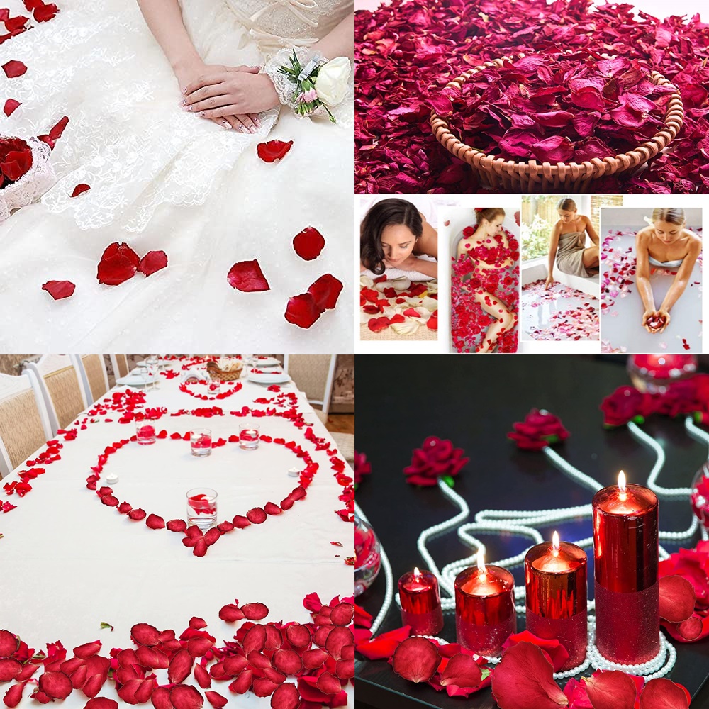 Doğal Kurutulmuş Gül Yaprakları – Dekoratif, Aromatik ve Romantik Kullanım İçin 70g Paket 716927