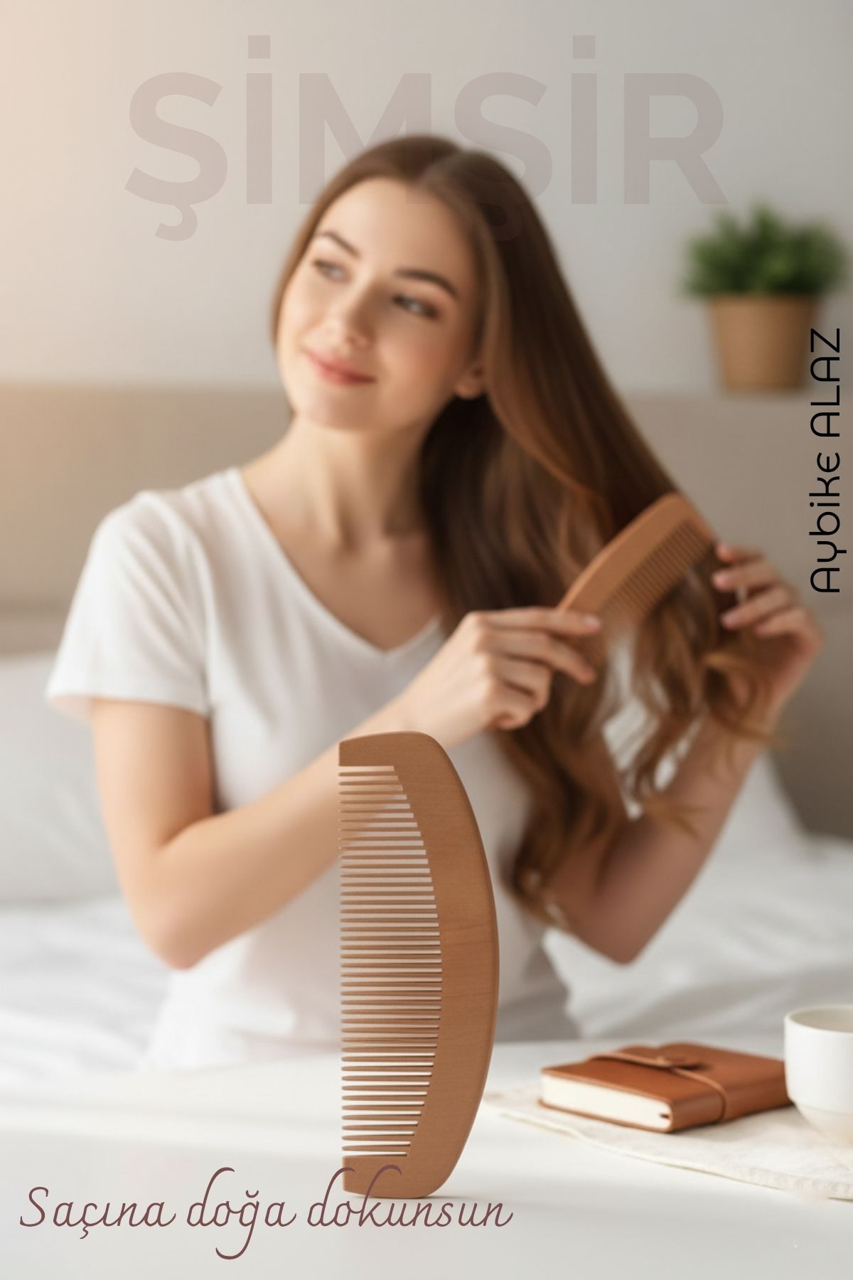 Doğal Şimşir Ahşap Tarak – 16 cm, Anti-statik, Kepek Karşıtı ve El Yapımı 722266