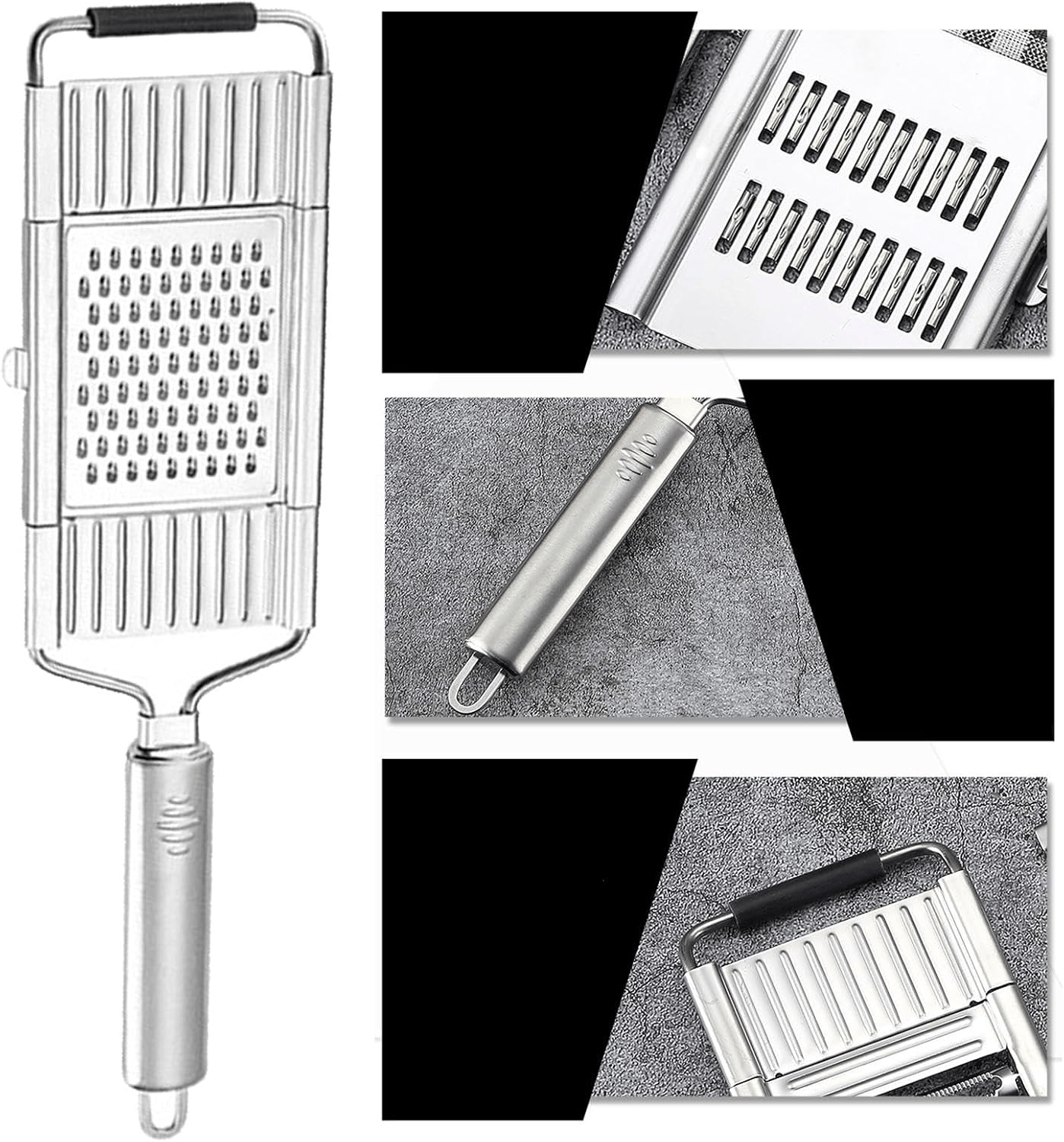 Paslanmaz Çelik Sebze Rendesi – Değiştirilebilir 3 Bıçaklı, Çok Fonksiyonlu, Hızlı ve Pratik  722270