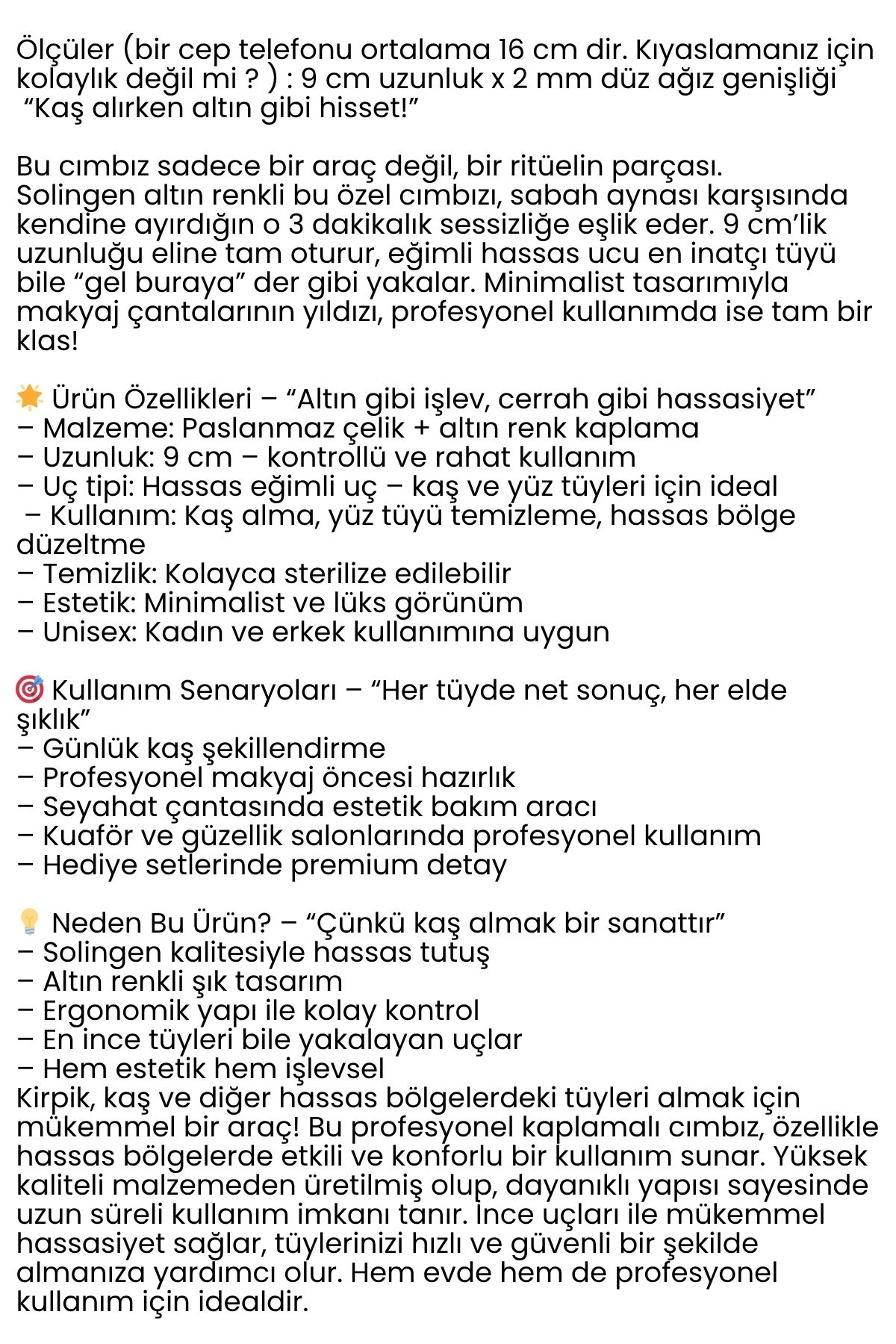 2 mm Micro İnce Uçlu Cımbız Çelik Solingen Professional 722271