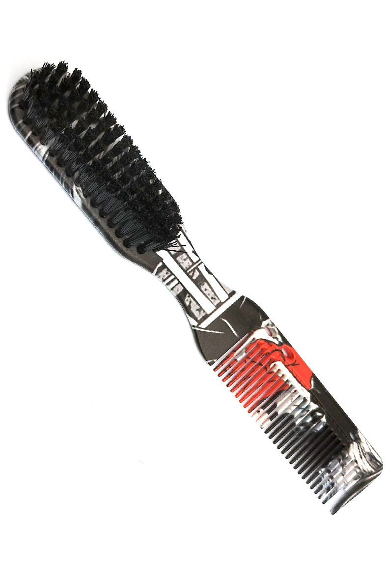 Vintage Sakal Bıyık Tarama Fırçası Çift Taraflı Sakal Tarak ve Fırça – Şekillendirici, Anti-Statik 721409