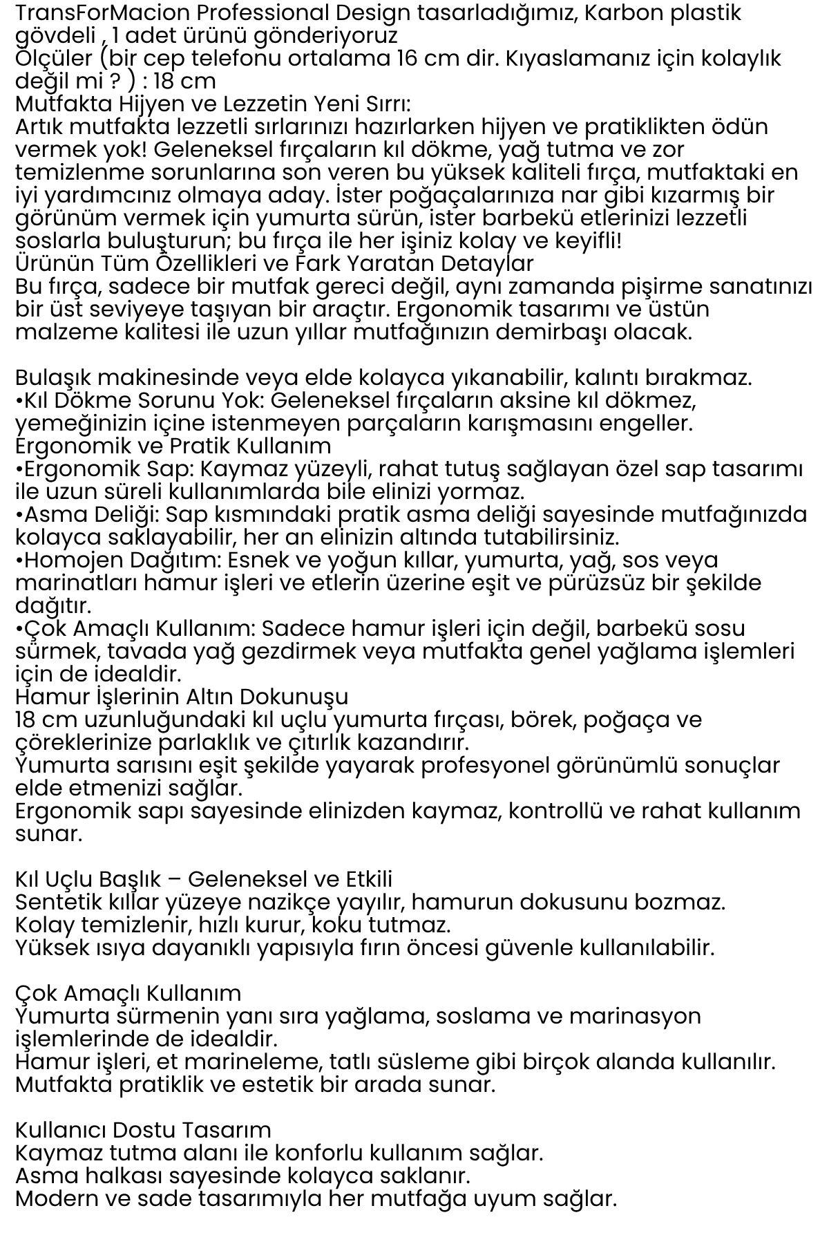 Yumurta Fırçası 18 CM Mutfak Yağlama Sos Sürme Fırçası Pasta Hamur Fırçası 722285